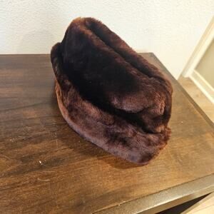 Vintage Faux Fur Candian Quilted Inside Hat